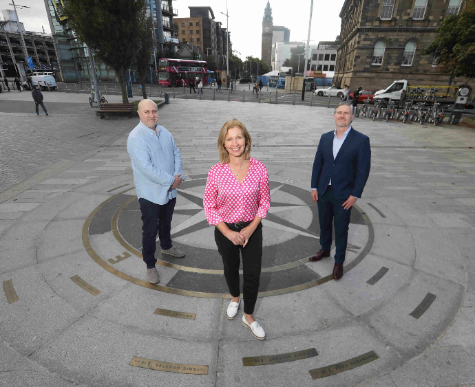 Donegall Quay Belfast Compass rose