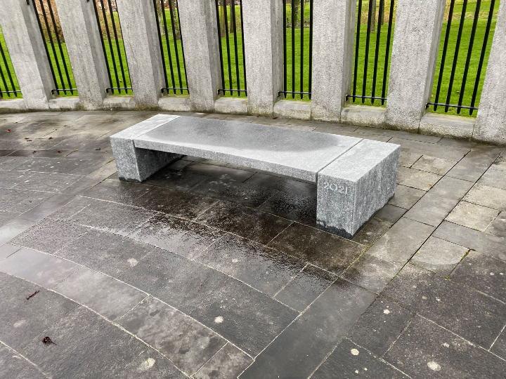 Limestone bench