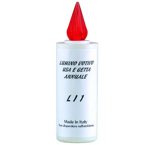 LI1 - Flashing light - 1 year life (White with red light)